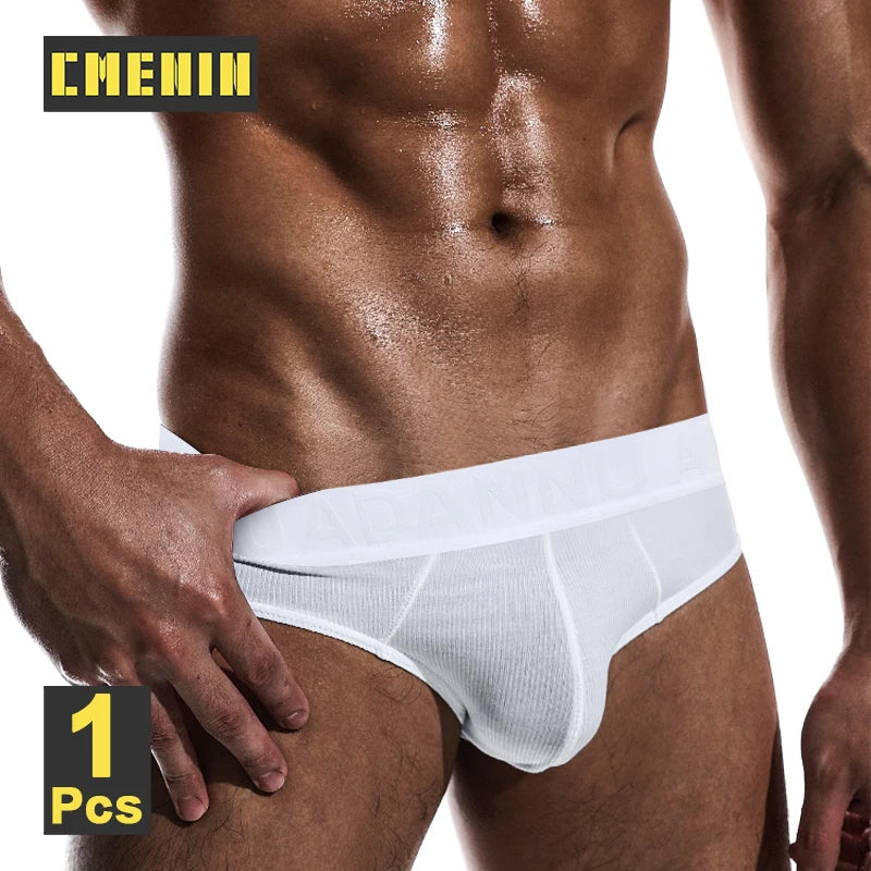 CMENIN 100% Men's Cotton Low Waist Briefs