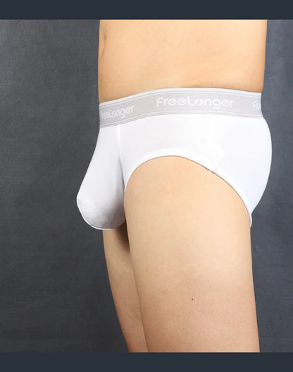 Men Breathable Seamless  U Pouch Boxer Briefs.