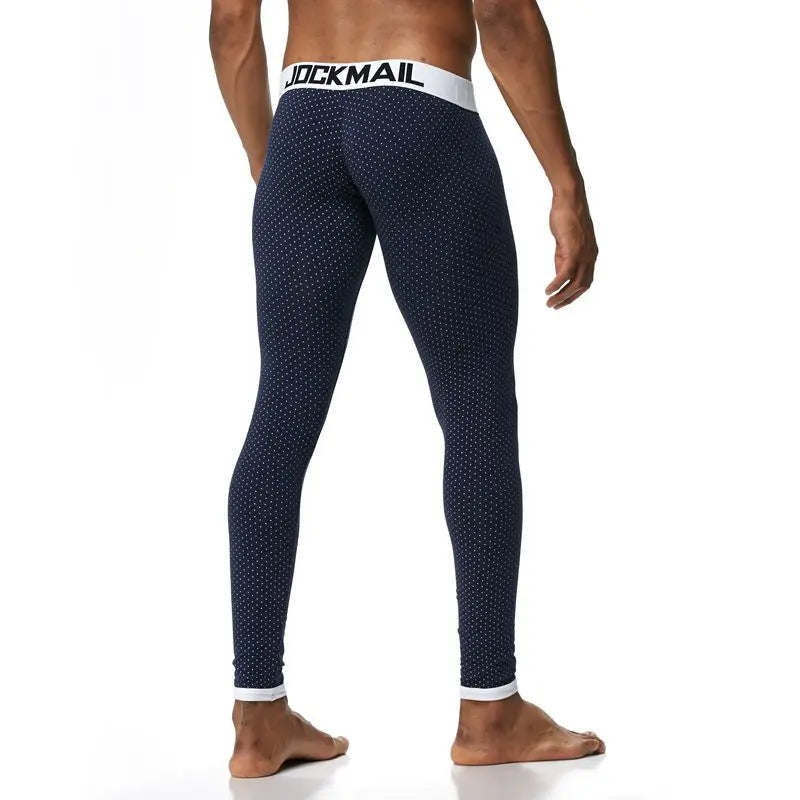 JOCKMAIL Brand Men Long Johns Cotton Printed leggings Thermal Underwear cueca Gay Men Thermo Underwear Long Johns Underpants