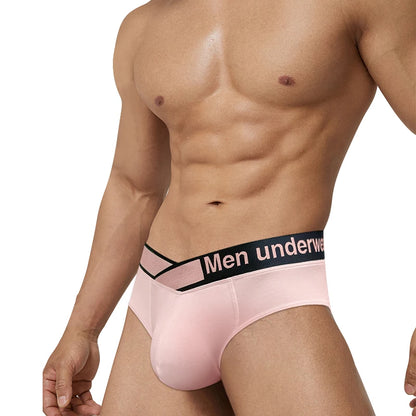 Sexy Male Modal Underwear Men Briefs U Convex Gay Men's Panties Breathable Soft Low Waist Mens Brief