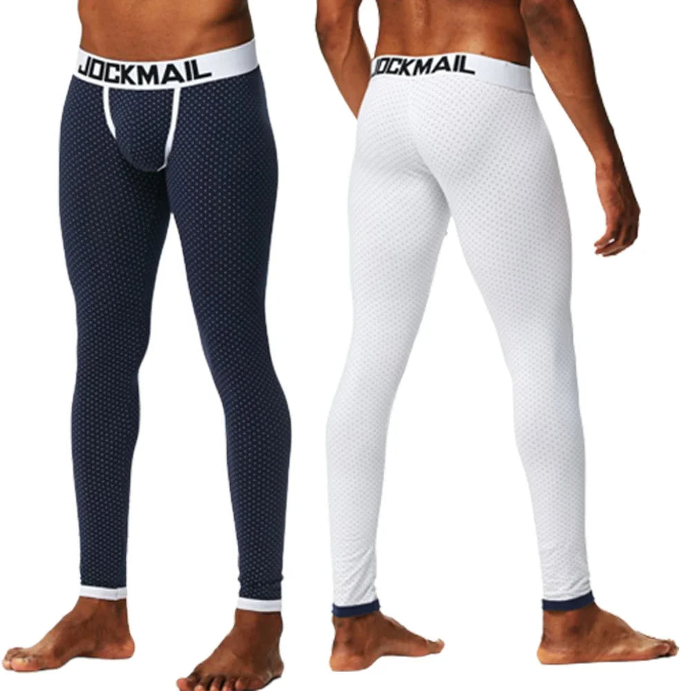 Sexy Cotton Thermo Long Johns Leggings Pants Fashion Men Thermal Underwear Thermal Leggings Pants Autumn Winter Sleeping Bottoms