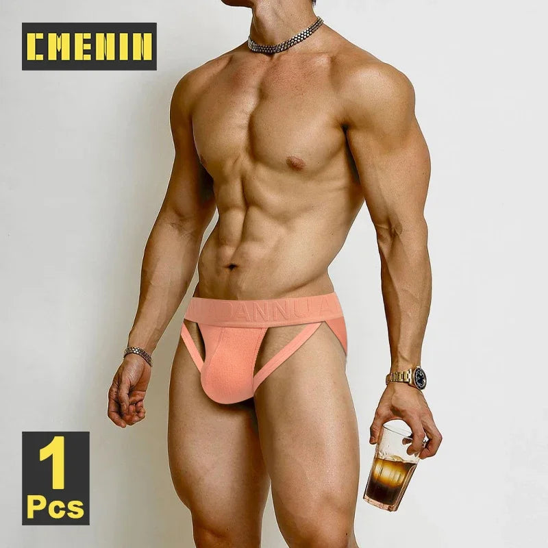 CMENIN 100% Cotton Men's Young Men's Low Waist Briefs