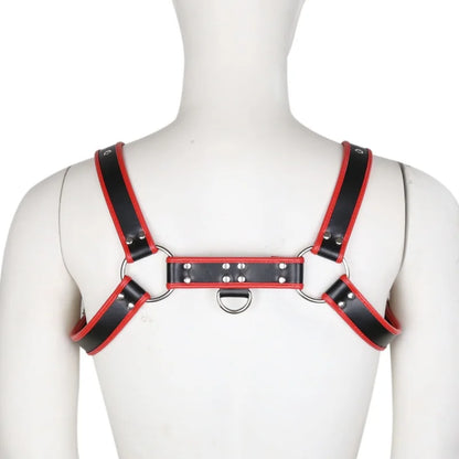 Fetish Male Lingerie Harness Men Clothing Tank Top Sexual Body Leather Chest Harness Belt Strap Punk Rave Costumes for Adult Sex