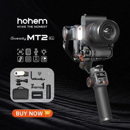 Hohem iSteady MT2 Kit for Mirrorless Camera Action Camre Smartphone, Stabilizer for Sony/Nikon/Canon, 3 Axis Gimbal Load 1.2kg