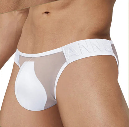 CMENIN Low Rise Men's Underwear Transparent Ultra-thin Mesh Brief