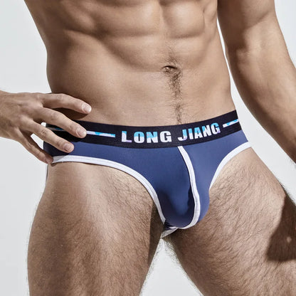 Mens Sexy Underwear Gay Sexy Briefs Transparent Man Underwear Slip Breathable Silky Quick-Drying U-convex Pouch Underpants Thong