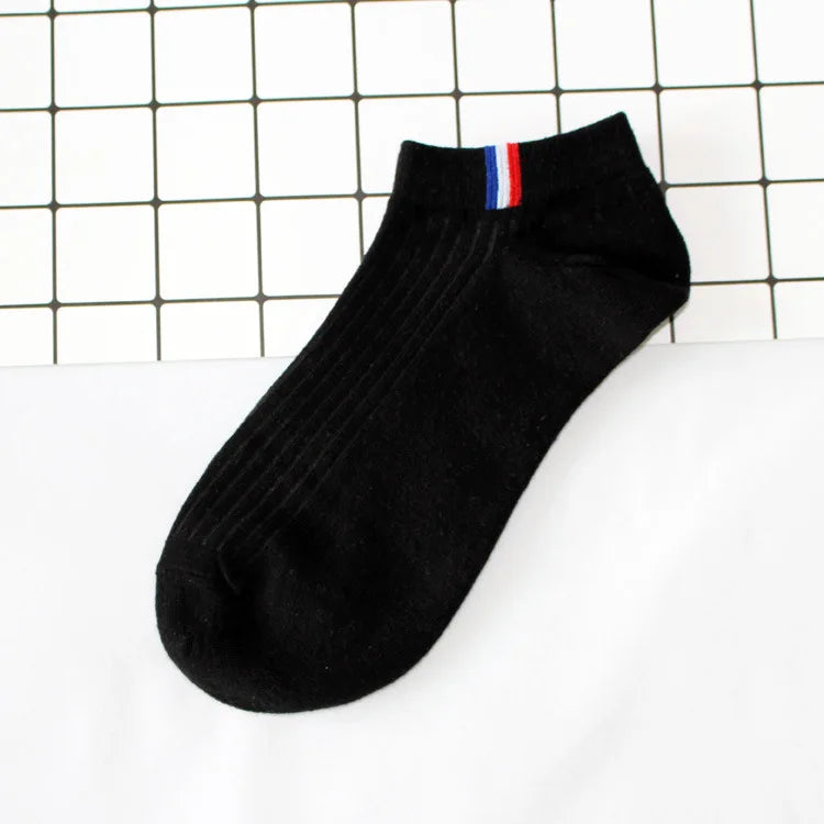 5/1Pairs Men Sports Boat Socks Spring Summer Cotton Sock Breathable Deodorant Short Sock Business Casual Ankle Sock Male Sox