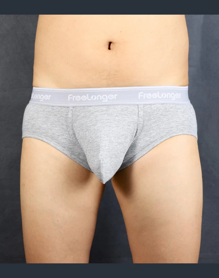 Men Breathable Seamless  U Pouch Boxer Briefs.