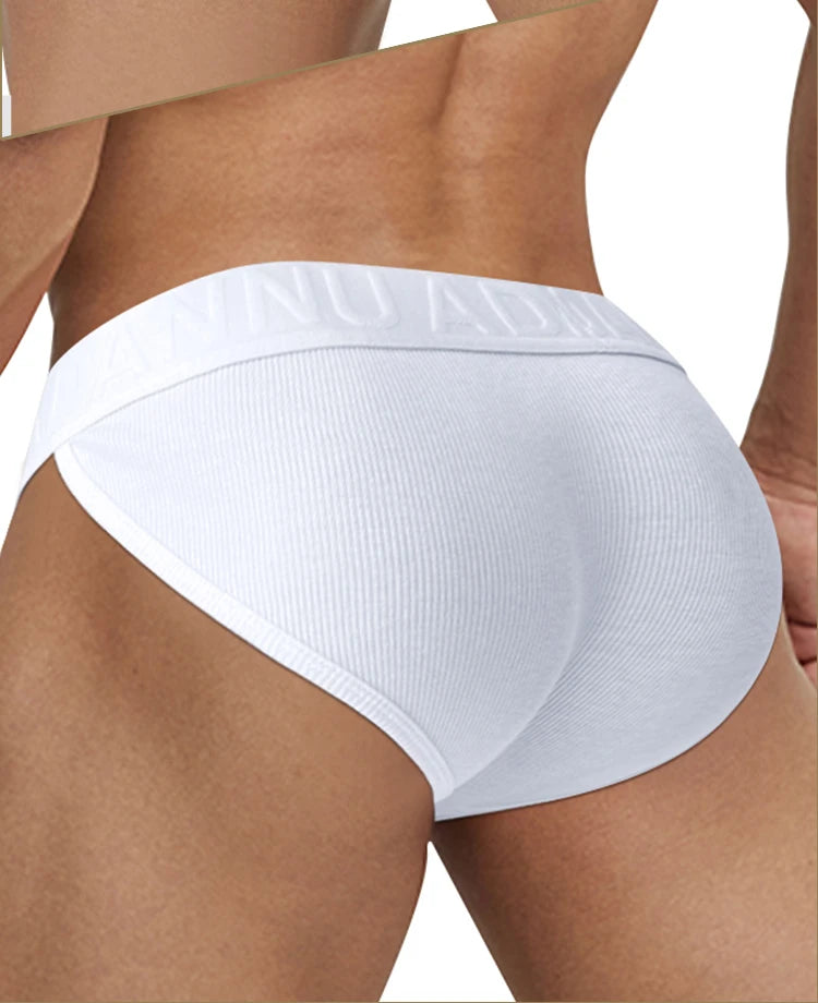 CMENIN Men's Cotton Hollow Crotch High Cut Briefs