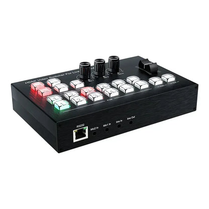 4K 4HD HDMI Video Mixer Switcher Seamless Switch for Multi Camera Live Production Line in Out PIP 1080p Live Streaming Capture