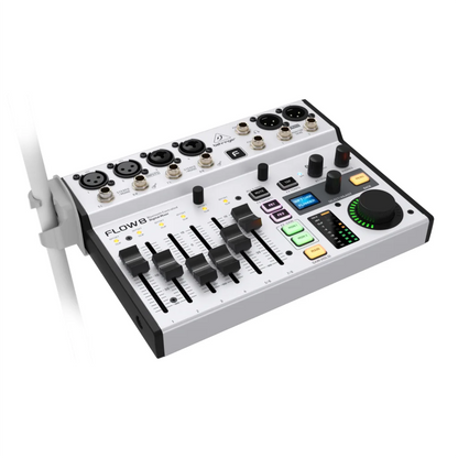 BEHRINGER FLOW8 8-Input Digital Mixer USB/Audio Interface with 48V phantom power for optimum headroom