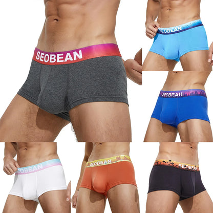 Men, Young Men, Cotton Boxer Brief U Pouch Underwear