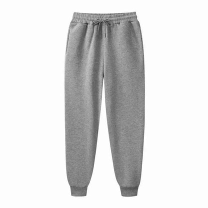 Mens Casual Print Sweatpants Fashion Autumn Winter Fleece Pants Tracksuit Gym Sports Jogger Drawstring Trousers Loose Streetwear