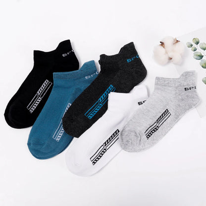 Men Cotton Socks Summer Sports Breathable Ankle Socks High Quality Mesh Casual Athletic Thin Cut Short Plus Size 38-45