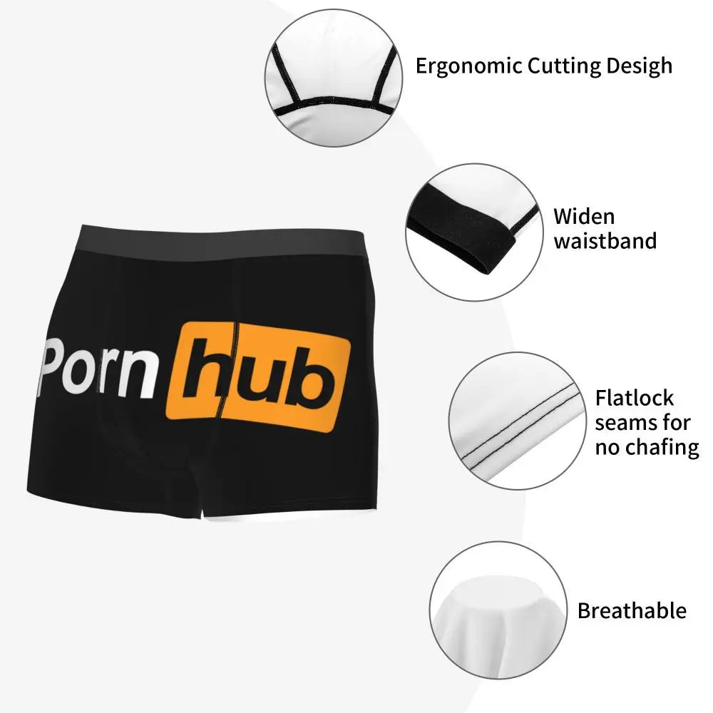 Custom Male Funny Porns Hub Underwear Boxer Briefs Breathable Shorts Panties Underpants