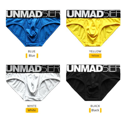 Unmadsier 3-Piece Wide-Edge White Briefs