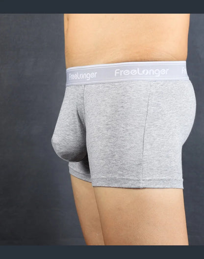 Men Breathable Seamless  U Pouch Boxer Briefs.