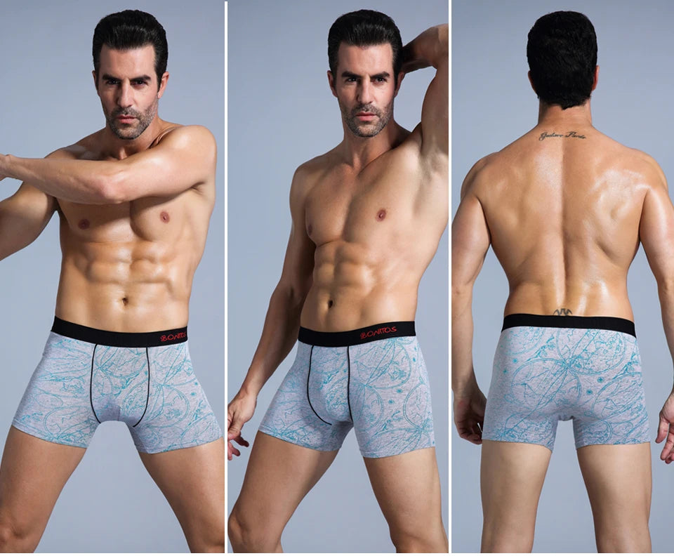 5Pcs Men's Cotton Boxer Underwear