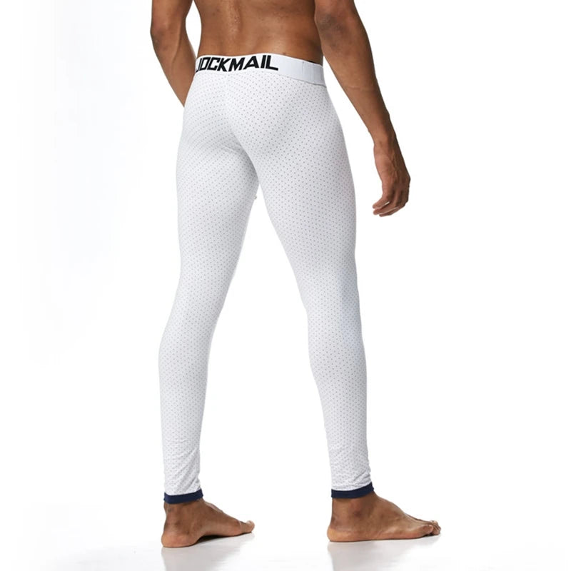 JOCKMAIL Brand Men Long Johns Cotton Printed leggings Thermal Underwear cueca Gay Men Thermo Underwear Long Johns Underpants