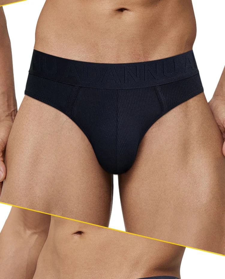 CMENIN 100% Men's Cotton Low Waist Briefs