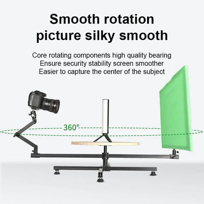 Professional Photography Panoramic Round Turntable 360° Surrounding Rotation Video Shooting Platform Studio Photo Booth