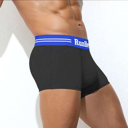 Men Cotton Boxer Briefs  U Convex Pouch.