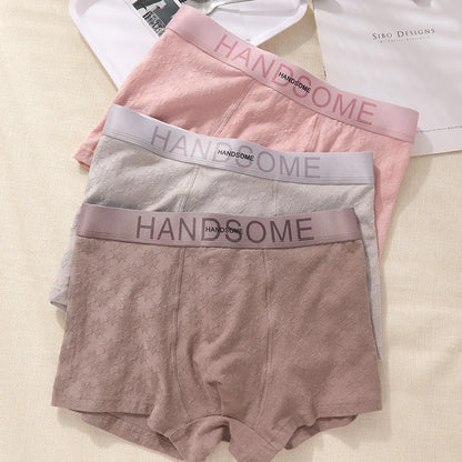 EXILIENS HANDSOME Cotton Boxer Men Underwear Breathable Mens Boxers Cuecas Masculinas BoxerShorts Man Panties Size L-3XL BH005
