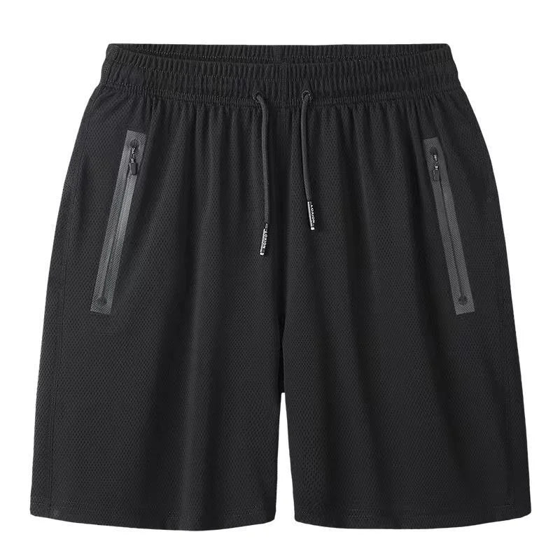 Men's Invisible Zipper Open Crotch Black Underpants Outdoor Sports Mens Plus Size Casual Shorts