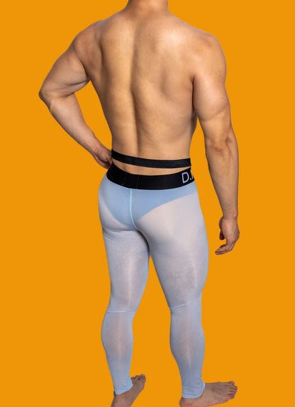 Thermal Clothing For Men Thin Underwear Men's Thermal Pants Ice Silk Sexy Tight Leggings Hot Man Lnner Wear Personality Cueca