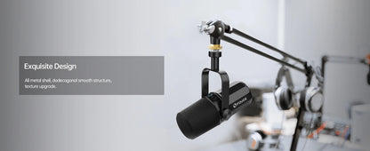 FDUCE SL40X/SL40 USB/XLR Dynamic Microphone With Built-in Headset Output & Sound Insulation,For Podcasts,Games, Live Broadcast