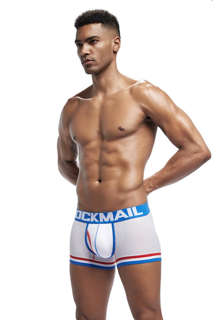 JOCKMAIL Men's Low Waist Breathable Boxer Briefs