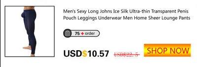 Men Long Boxers Men Underwear Sexy U Convex Male Panties Soft Modal Friction Prevention Leg Men Long Boxershorts Man Underpants