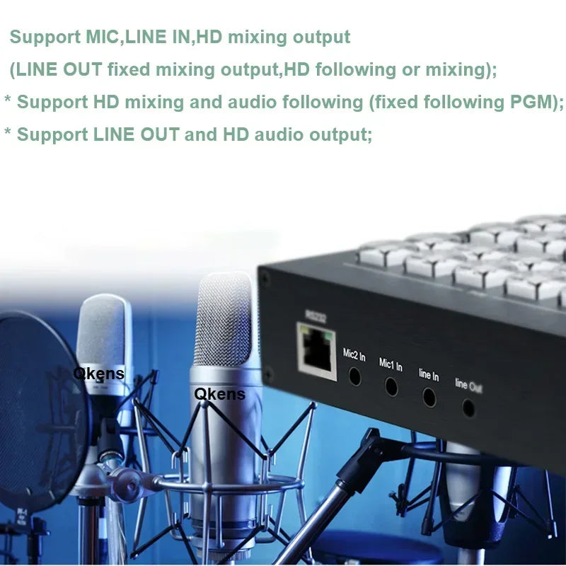 4K 4HD HDMI Video Mixer Switcher Seamless Switch for Multi Camera Live Production Line in Out PIP 1080p Live Streaming Capture