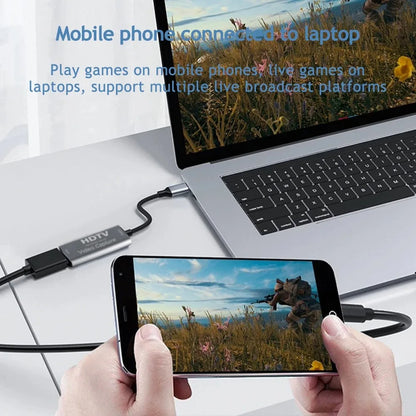 HDMI-compatible 4K USB 3.0 Video Capture Card HDMI to USB/Type-C Game Grabber Record for Switch Xbox PS4/5 Live Broadcast