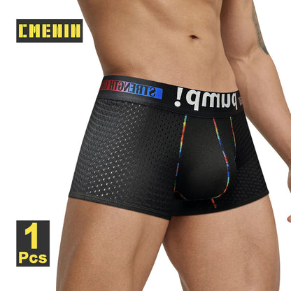 CMENIN Men's Breathable Boxershorts Mesh Underwear