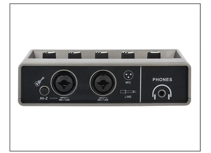 TEYUN Audio Interface 2 Channel 48V Diver-Free Computer Record Electric Guitar Echo Effects PC Recording External Sound Card Q16