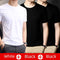 [White + black + Black] short sleeve