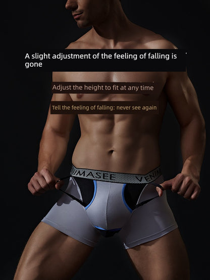 Patent Spermatic Vein Men Qu Zhang Underwear Scrotal Support with Function Boxers Adjustable Lift Pouch Bullet Separation