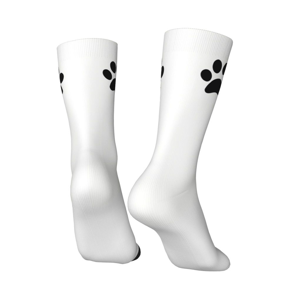 Paw Print Pattern Black Pawprint Men Women Socks Cycling Novelty Spring Summer Autumn Winter Stockings Gift