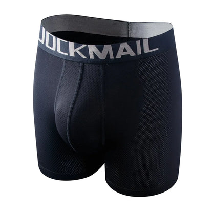 10 Color Jockmail Long Boxers Mesh Bag U Convex Anti-Drift Separation