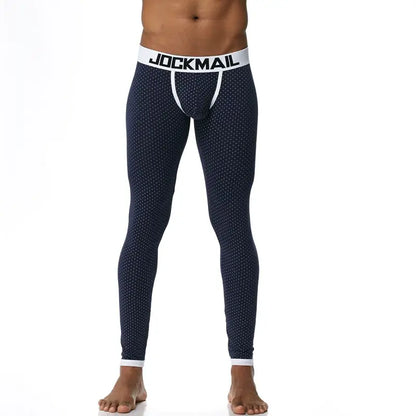 JOCKMAIL Brand Men Long Johns Cotton Printed leggings Thermal Underwear cueca Gay Men Thermo Underwear Long Johns Underpants