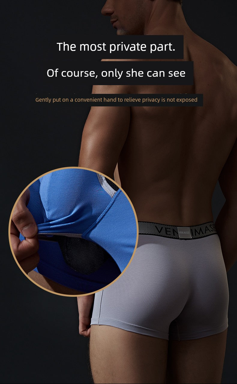 Patent Spermatic Vein Men Qu Zhang Underwear Scrotal Support with Function Boxers Adjustable Lift Pouch Bullet Separation