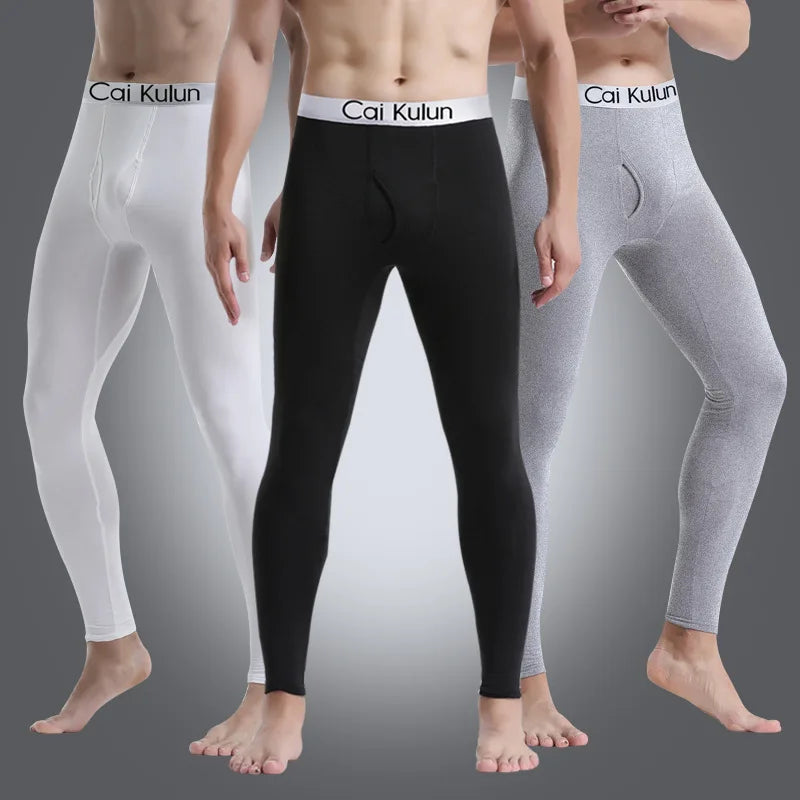 Men's Tight Sports Pants Slim Pants Autumn And Winter Thermal Pants, Plush Thickened High Stretch Quick Drying Compression Pants