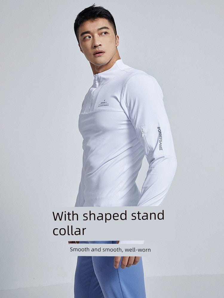 OMG Breathable Long Sleeves Bodysuit Men Sports T-shirt