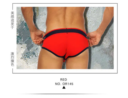 5 Color Men Bikini Underwear Shorts Mens Cotton Lingerie Jockstrap Panties Underpants Briefs for Men