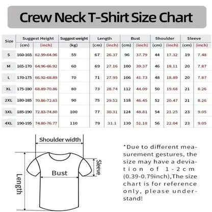 Summer Fashion Heavyweight Retro Men's Solid Black and White 100% Cotton Printed Round Neck High-quality Casual Fitness T-shirt