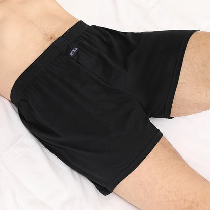 2pcs 100% Cotton Underwear Men Loose Shorts Men's Panties boxer male plus Large big size Comfortable Soft Solid under wear sexy