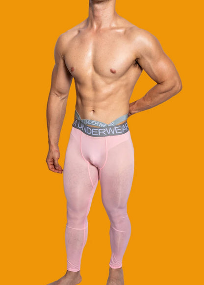 Thermal Clothing For Men Thin Underwear Men's Thermal Pants Ice Silk Sexy Tight Leggings Hot Man Lnner Wear Personality Cueca