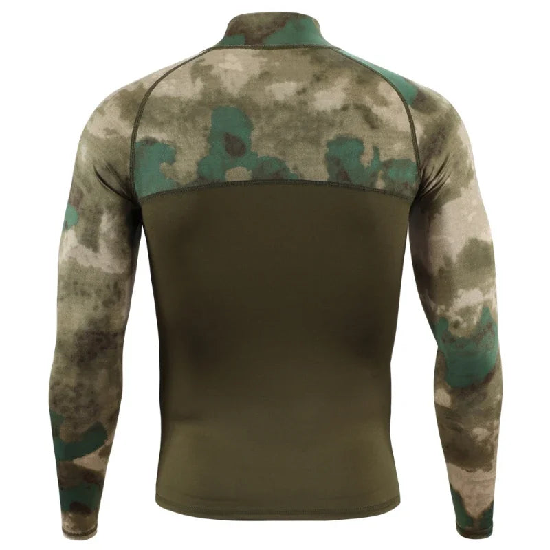 New Men's Outdoor Hunting Hiking Uniform Tactical T-shirt Long Sleeve Camouflage tacticsT-shirt Sports Mens Clothing