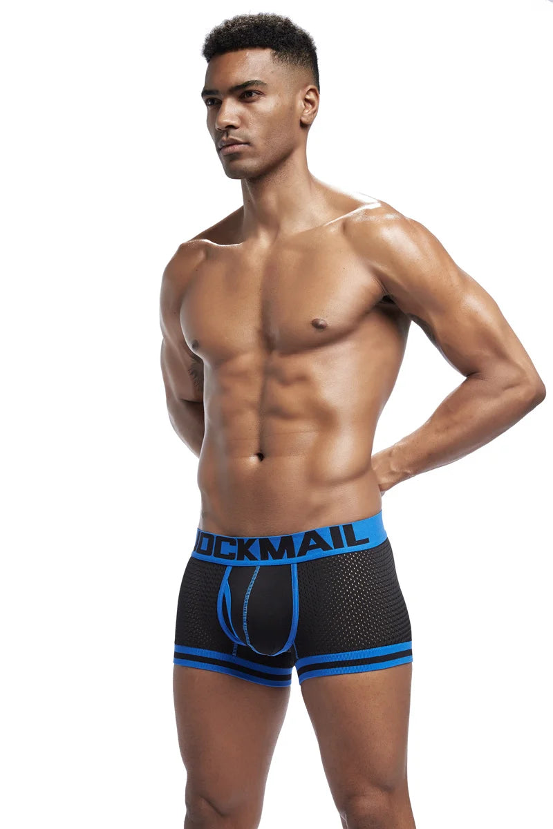 JOCKMAIL Men's Low Waist Breathable Boxer Briefs